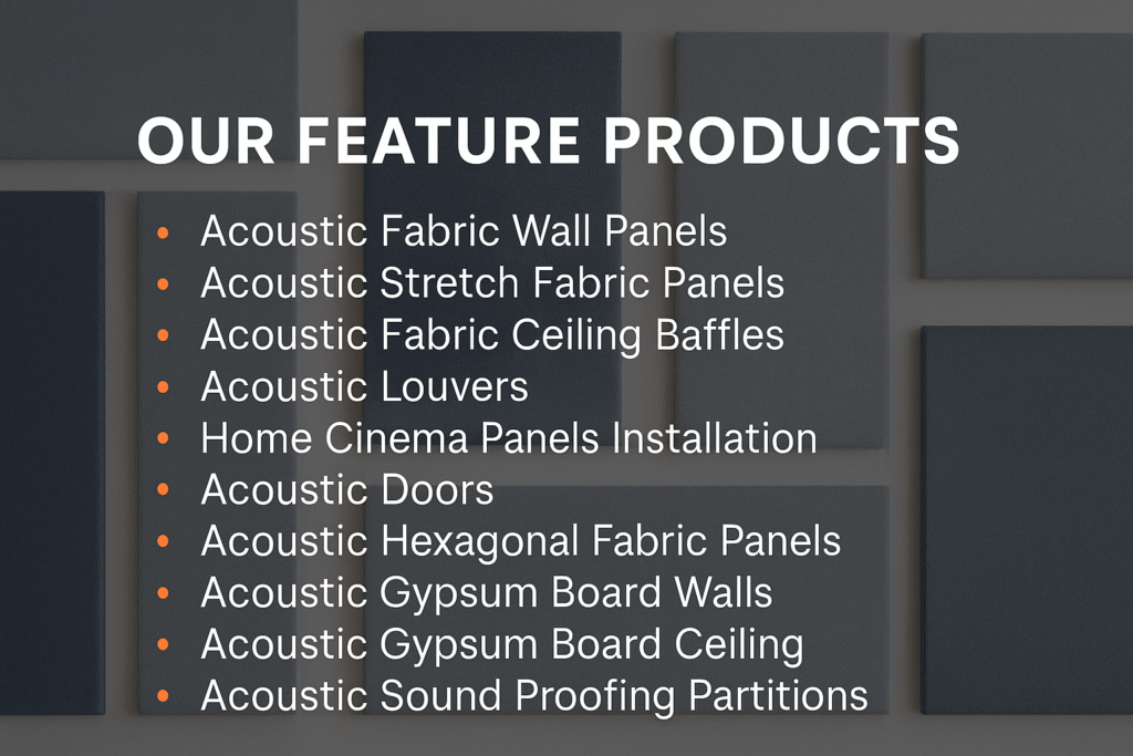 Acoustics Feature Products