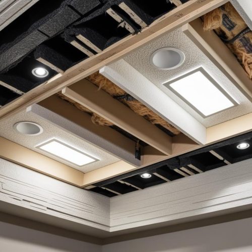 Acoustic Gypsum Board Ceiling