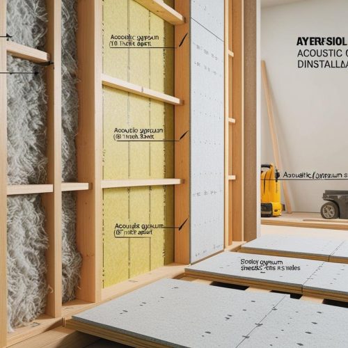 Acoustic Gypsum Board Walls