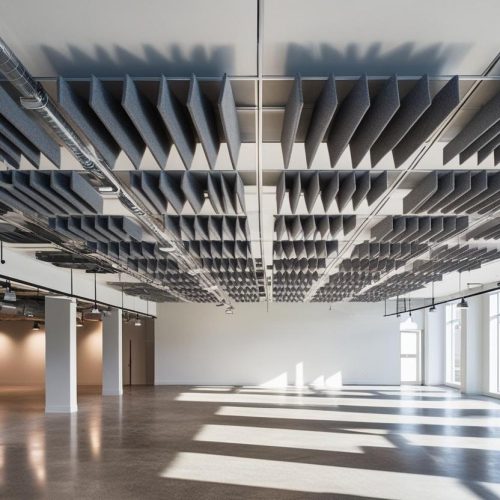 Acoustic Fabric Ceiling Baffles